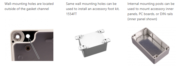 1554 Series Hole Placement