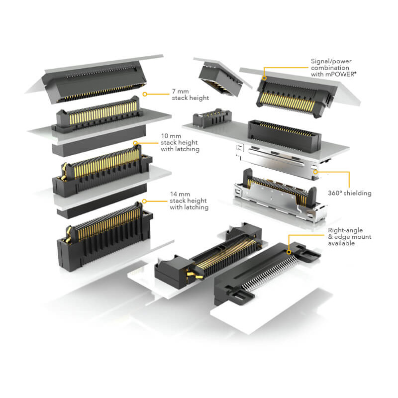 Samtec Edge Rate® Rugged, High-Speed High Cycle Connector Strips