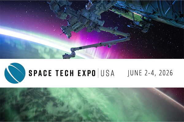 Space Tech Expo USA, June 2-4, 2026 Banner. 